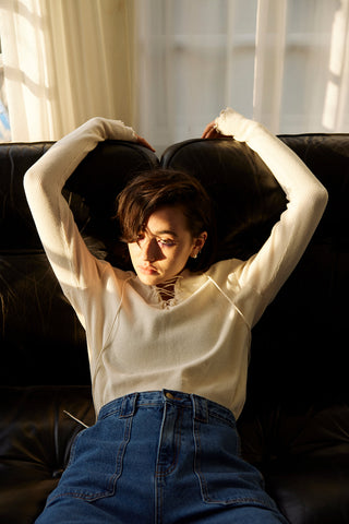 《予約》LACE UP THERMAL TOPS