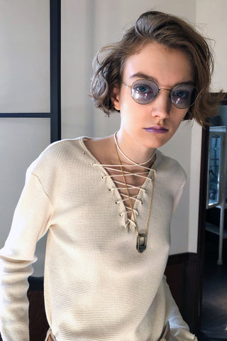 《予約》LACE UP THERMAL TOPS