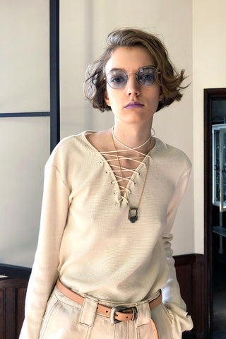 《予約》LACE UP THERMAL TOPS