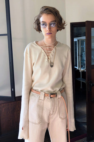 《予約》LACE UP THERMAL TOPS