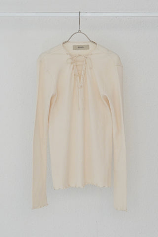 《予約》LACE UP THERMAL TOPS