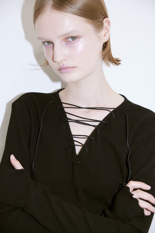 《予約》LACE UP THERMAL TOPS
