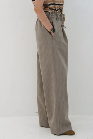 《予約》STRIPE EASY WIDE PANTS