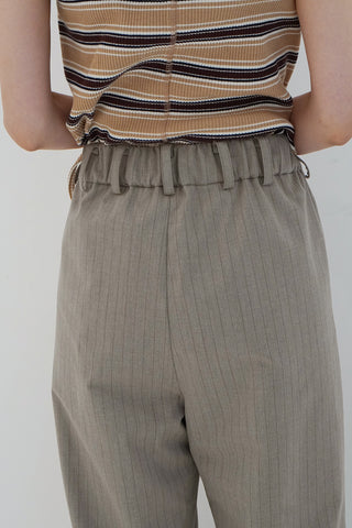 《予約》STRIPE EASY WIDE PANTS