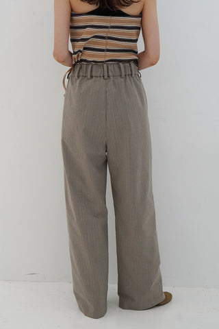 《予約》STRIPE EASY WIDE PANTS