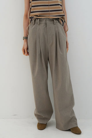 《予約》STRIPE EASY WIDE PANTS