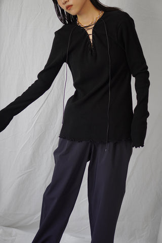 《予約》LACE UP THERMAL TOPS