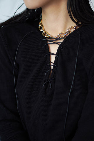 《予約》LACE UP THERMAL TOPS