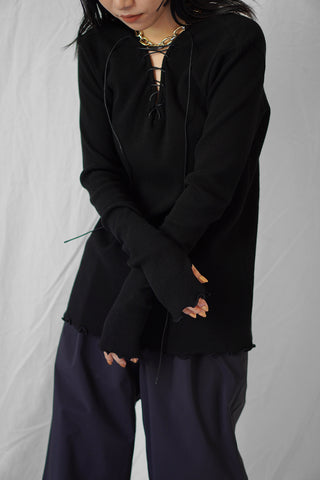 《予約》LACE UP THERMAL TOPS