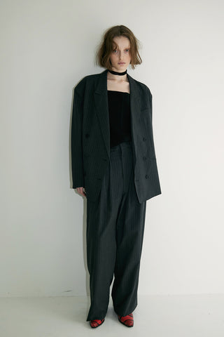 《予約》STRIPE EASY WIDE PANTS