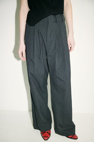 《予約》STRIPE EASY WIDE PANTS