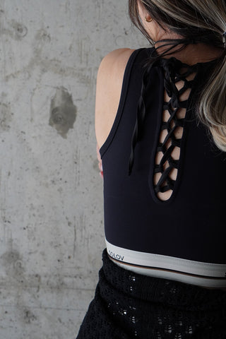 LACE UP SWIM TANK