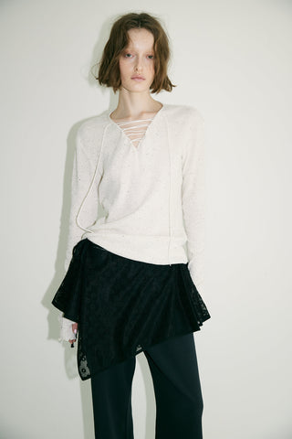 《予約》LACE UP THERMAL TOPS