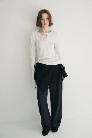 《予約》LACE UP THERMAL TOPS