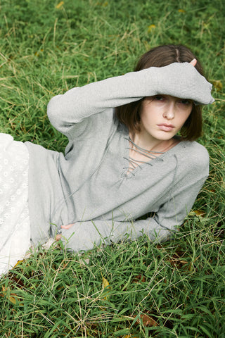 LACE UP THERMAL TOPS