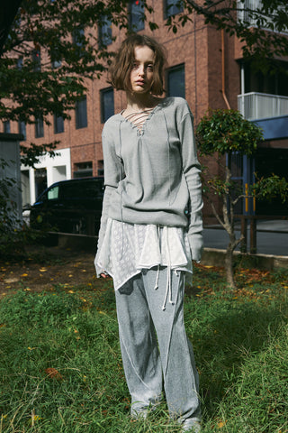 LACE UP THERMAL TOPS