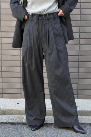 《予約》STRIPE EASY WIDE PANTS