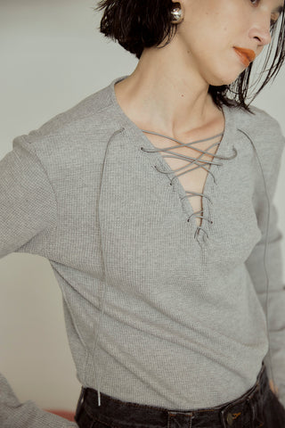 LACE UP THERMAL TOPS
