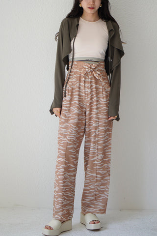 《ARCHIVE SALE》SHEER ZEBRA WIDE PANTS (40%OFF)