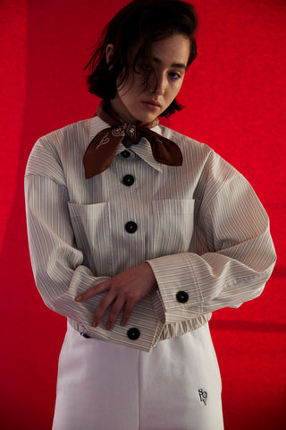 《ARCHIVE SALE》STRIPE SHORT SHIRT (40%OFF)