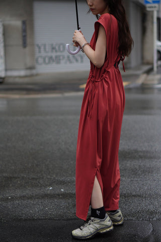 SHIRRING SWIM DRESS