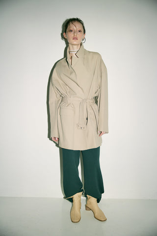OVERSIZED BELTED JACKET