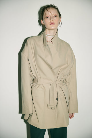 OVERSIZED BELTED JACKET