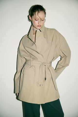 OVERSIZED BELTED JACKET