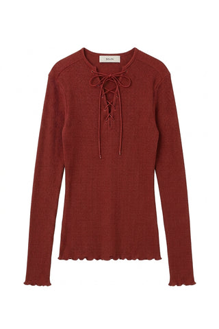 《予約》LACE UP THERMAL TOPS