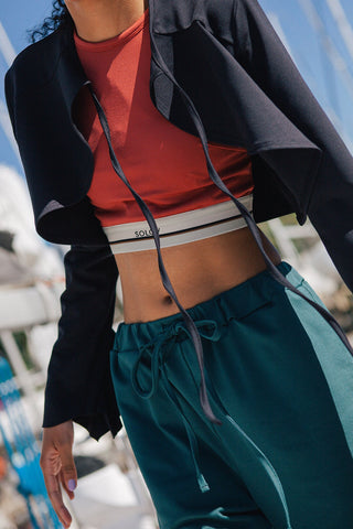 LACE UP SWIM TANK