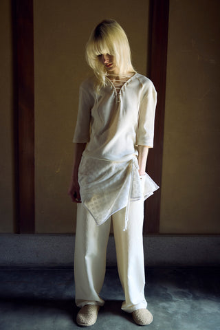 《予約》LACE-UP THERMAL 1/2 SLEEVE