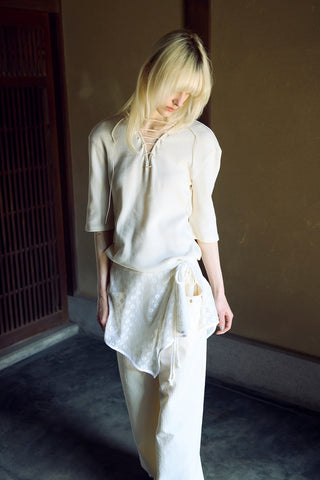 《予約》LACE-UP THERMAL 1/2 SLEEVE