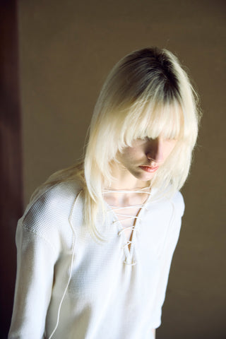 《予約》LACE-UP THERMAL 1/2 SLEEVE