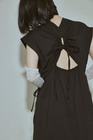 SHIRRING SWIM DRESS