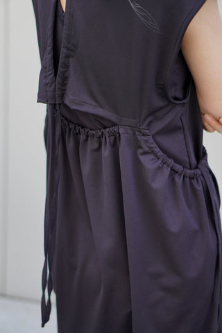 SHIRRING SWIM DRESS