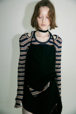《追加予約》DUALITY RIB TOPS (BORDER)