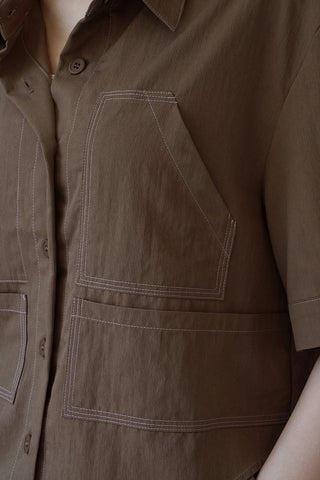 《ARCHIVE SALE》BACK OPEN WORK SHIRT (40%OFF)