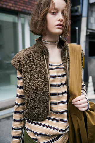 《追加予約》DUALITY RIB TOPS (BORDER)
