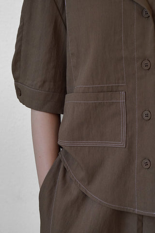 《ARCHIVE SALE》BACK OPEN WORK SHIRT (40%OFF)