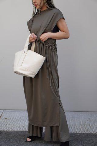 SHIRRING SWIM DRESS