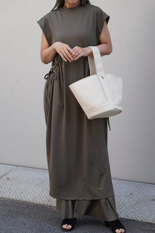 SHIRRING SWIM DRESS