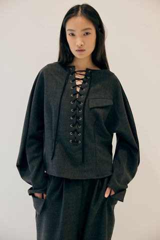 《予約》PASSENGER LACE-UP TOPS