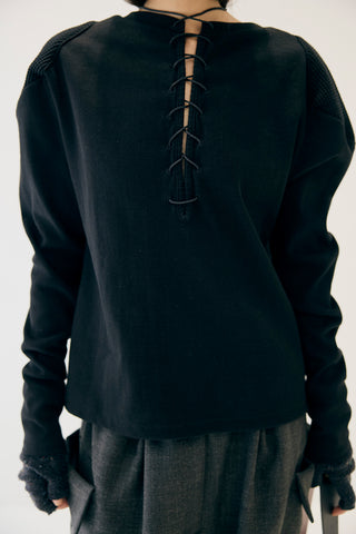 《予約》TRACE LACE-UP TOPS
