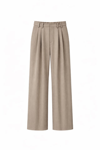 STRIPE EASY WIDE PANTS