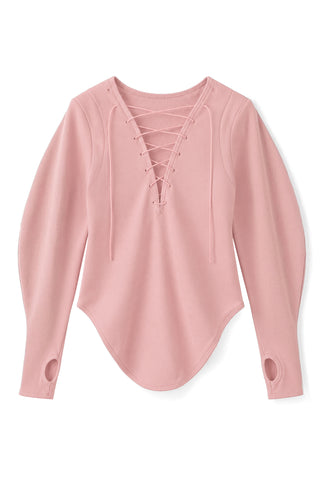 FOLD LACE UP TOPS