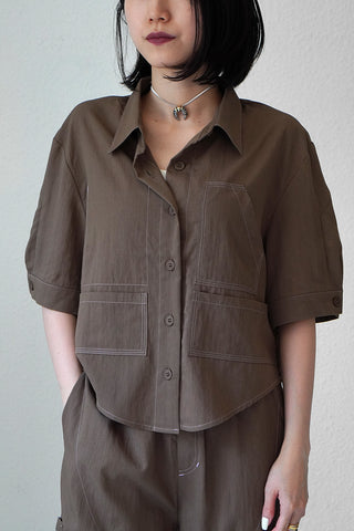 《ARCHIVE SALE》BACK OPEN WORK SHIRT (40%OFF)