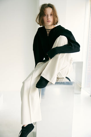 《予約》FOLD LACE UP TOPS