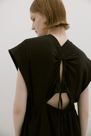 SHIRRING SWIM DRESS