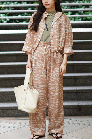 《ARCHIVE SALE》SHEER ZEBRA WIDE PANTS (40%OFF)