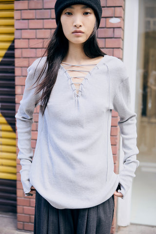 《予約》LACE UP THERMAL TOPS